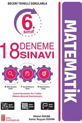 Ata 6.sınıf Yüzde Yüz Yeni Nesil Math Max + 18 Deneme Sınavı