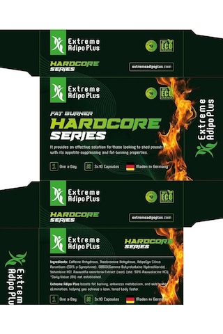 Adipo Extreme Plus Hardcore Series Fat Burner Appetite Control 30