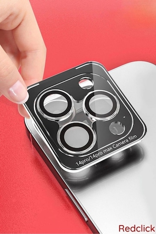 Apple Uyumlu iPhone 15 Pro Zore Cl-12 Premium Safir Parmak İzi Bırakmayan Anti-reflective Kamera Lens Koruyucu Midnight
