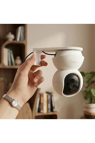 Tp-link Tapo C200 / C210 / C220 Uyumlu Kamera Duvar Ve Tavan Askı Aparatı Dikkat: C200c İle Uyumlu Değildir