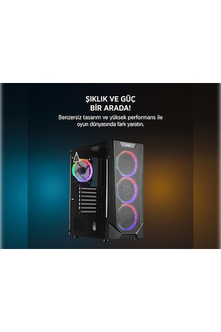 James Donkey Helix H800 R5-5600 16 GB 1 TB SSD 8 GB RTX5060 Free Dos Masaüstü Oyuncu Bilgisayarı