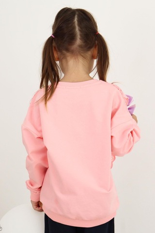 Breeze Kız Çocuk Sweatshirt Güpürlü 1.5-5 Yaş, Pembe