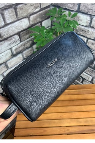 Guard Siyah Hakiki Deri Unisex El Çantası // Grd260701wt1340 Çok Renkli