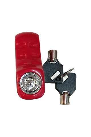 Motosiklet Çelik Disk Kilidi Kilit 5.5 mm Kırmızı