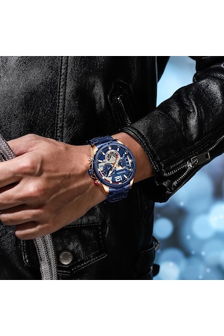 Curren 8395 Çelik Kayışlı Quartz Kol Saati Mavi