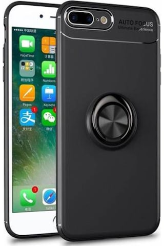 Apple Uyumlu iPhone 8 Plus Kilif Yüzüklü Tam Korumali Silikon Kapak 412599868