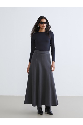 Lcw Modest Siyah Bisiklet Yaka Kadın Body