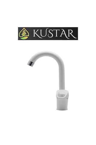 Kustar Cambridge Mix Aç Kapa Banyo Lavabo Bataryası Beyaz