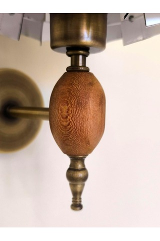 Levaillant Gatsby Vintage Gold Duvar Apliği Art Deco Siyah Beyaz Başlık - Dekoratif İç Mekan Duvar Lambası Çok Renkli