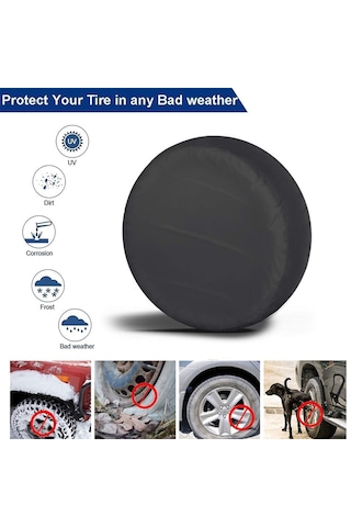 Springsun 2 Adet 33-35in Suv Ve Kamyonlar İçin Su Geçirmez, Güneş Korumalı Lastik Kılıfı - Çizilmeye Dayanıklı 190t Oxford Kumaş