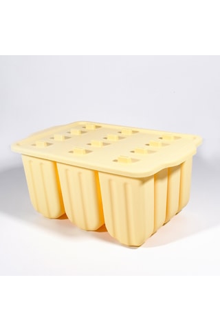 Kolay Çıkarılan Pratik Mutfak 12'li Silikon Dondurma Kalıbı