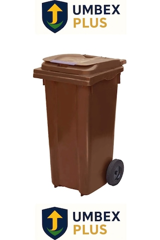 Umbex 5 Adet Plastik Çöp Konteynerı Çöp Kovası 120 Lt Isıya Karşı Dayanıklı 5 Adet Çok Renkli