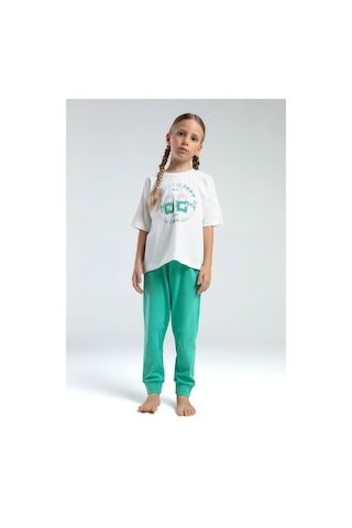 Rolypoly Kız Çocuk Yeşil Pijama Takımı Yeşil