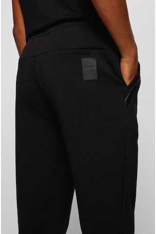 HUGO BOSS JERSEY TROUSERS PAMUK KARIŞIMLI, KAVİSLİ LOGOLU EŞOFMAN Siyah