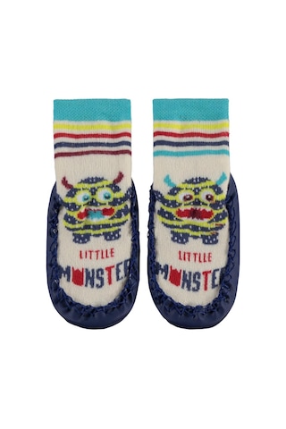 Civil Baby Monster Bebek Erkek Havlu Çarık Çorap - Standart