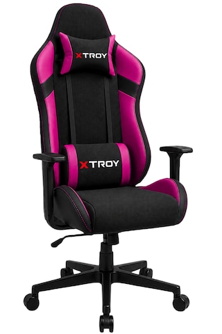 Xtroy Knight Model 140 Yatan, Kumaş Oyuncu Koltuğu Pembe