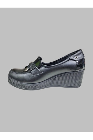 Castle Black Cb-22519-1 Kadın Deri Ayakkabı Siyah