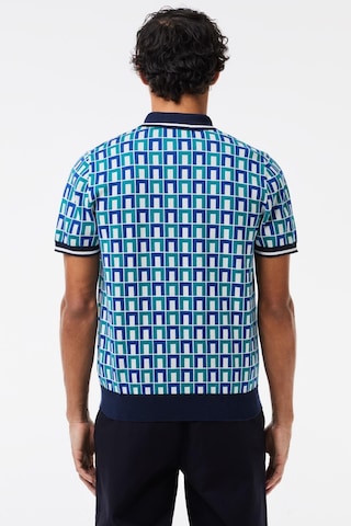Lacoste Erkek Monogram Polo Yaka Triko Tişört Beyaz