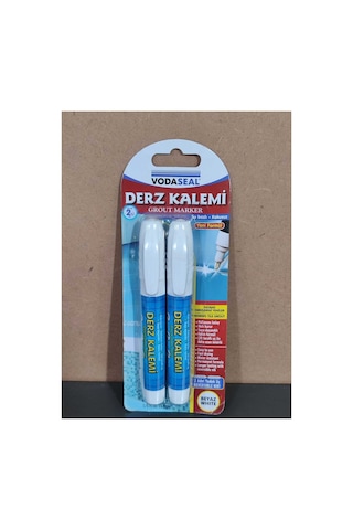 Toplam 5 Adet Fayans Mermer Derz Dolgusu Boyası Kalemi Beyaz Hızlı Kuruyan Su Bazlı Kokusuz Yenileme