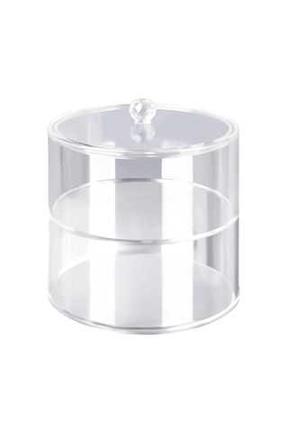 Akrilik Kemer Düzenleyici 2 Katlı Şeffaf 5.5in Çap Güçlü Hafif Kemer Vitrini ŞEFFAF