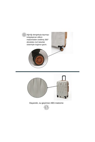 Kabin Boy Valiz 4x2 Teker Vizon-taba 1167 Vizon - Taba