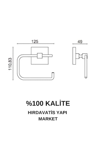 Çelik Banyo Paslanmaz Pirinç Kumru Kağıtlık Açık