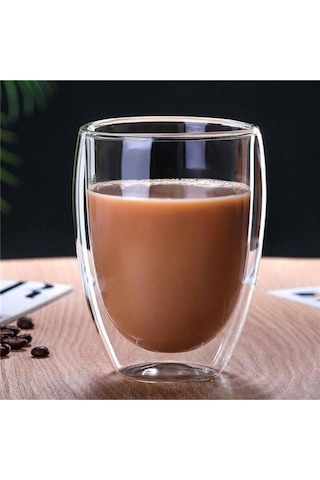 Perotti Çift Cidarlı 300Ml Cam Bardak