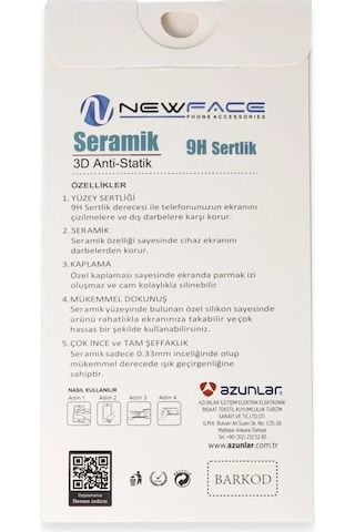 Samsung Uyumlu Galaxy S25 Fe 3d Antistatik Seramik Nano Ekran Koruyucu - Siyah/