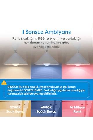 Meross Akıllı Rgb Ampül 810l/9w Msl120 Apple Home Destekli