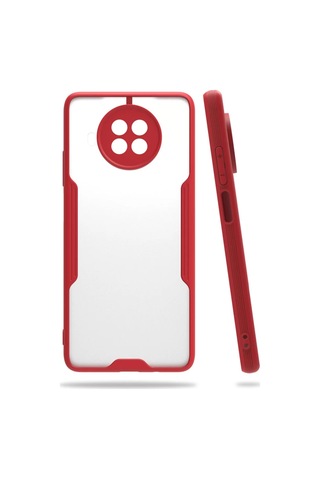 Newface Xiaomi Mi 10t Lite Kılıf Platin Silikon - Kırmızı
