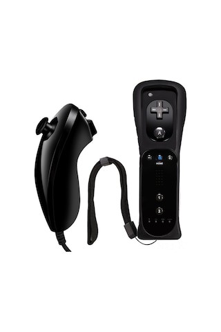 Kosona Wıı Oyun Konsolu İçin Taşınabilir Siyah El Kontrolcüleri, Eğlenceli Aile Ve Arkadaş Zamanları