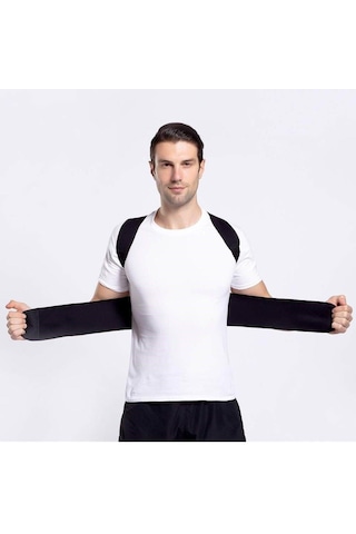 Unisex Manyetik Dik Duruş Korsesi Siyah