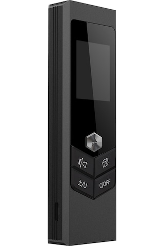 Qingmipy Usb Şarjlı Ultra Mini Lazer Ölçer - 60m Mesafe, Alan/hacim Hesaplama, Ip54 Su Geçirmez, Elektronik Seviye Siyah