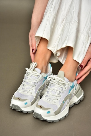 Fox Shoess312213109 Beyaz Kalın Tabanlı Spor Ayakkabı Sneakers Beyaz