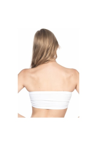 Moon Wear Beyaz Mı Emay 4002 Soft Straplez Büstiyer Beyaz