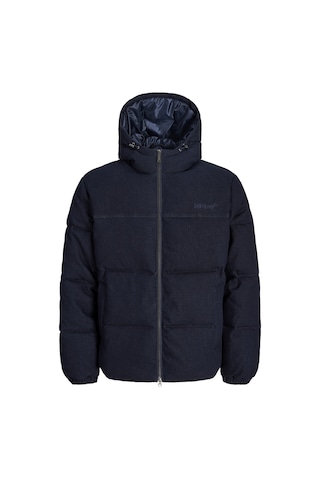 Jack & Jones Erkek Nakis Detayli Kapüsonlu Yaka Puffer Mont - Oxford - 12298745 Sky Captain
