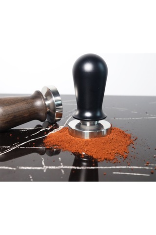 Youmex Ahşap Saplı Paslanmaz Çelik Espresso Tamperi, Kahve Tozunu Düz Ve Eşit Basar - 51mm Diğer