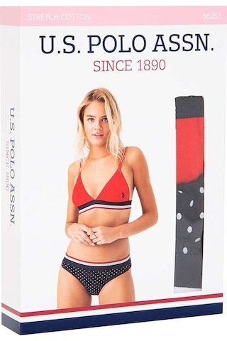 U.S. Polo Assn. Kadın Lacivert Puanlı Büstiyer Şort Takım 66253