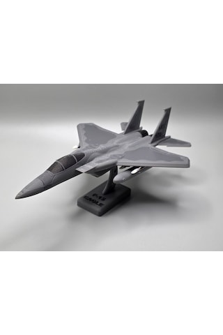 F-15 Uçak Kit Kart Maket Gri