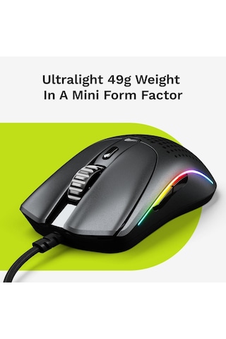 Glorious Model O 2 Mini Glo-ms-omv2-mb Siyah Rgb Optik Kablolu Oyuncu Mouse - Teşhir Diğer