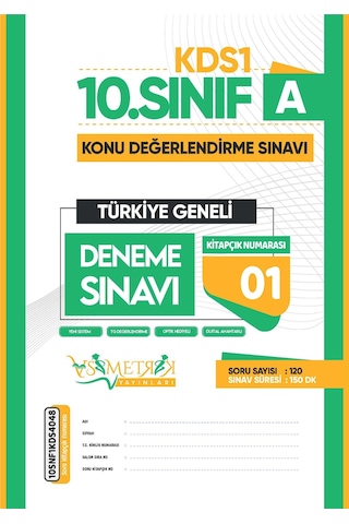 2026 10.Sınıf Yeni Sistem KDS Sarmal Deneme Paketi 5li Türkiye Geneli D.Çözümlü Asimetrik Yayınları