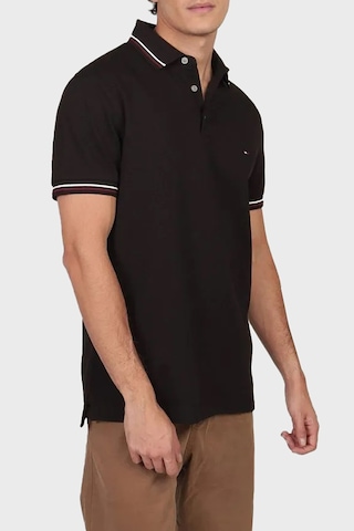 Tommy Hilfiger Erkek Siyah Logo Kısa Kollu Polo T-shirt SIYAH Siyah