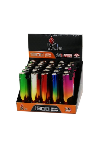 25 Adet Metal - Renkli Uzun Manyetöllü Metal Cep Çakmak Manyetolu Doldur Kullan Gökkuşağı - Çift Renk 5131 25 Adet Metal - Renkli Uzun Manyetöllü Metal Cep Çakmak Manyetolu Doldur Kullan Gökkuşağı - Çift Renk 5131