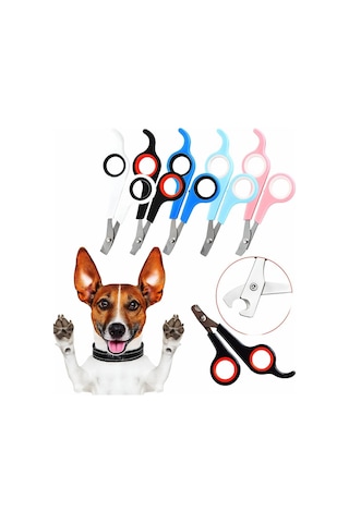 Kedi Köpek Tırnak Makası Renkli Paslanmaz Çelik Tırnak Kesici Evcil Hayvanlar İçin Güvenli Ve Ergonomik