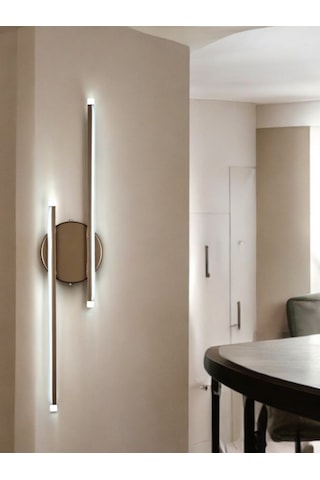 Sare Aplik Kahverengi Gün Işığı Ledli Banyo Mutfak Duvar Aplik Kahverengi