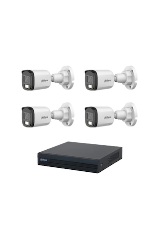 Dahua 5 Mp 4 Kameralı Sesli 30 Metre Renkli Gece Görüşlü Full Hd Kamera Seti