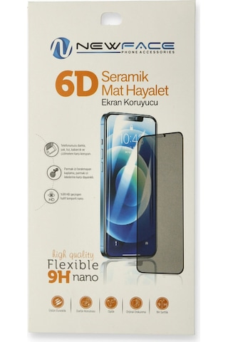 Newface Samsung Uyumlu Galaxy A21s 6d Mat Seramik Hayalet Nano Ekran Koruyucu