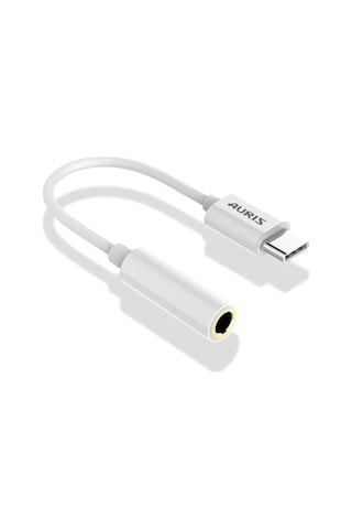 Auris Type-c To 3.5mm Audio Aux Jack Çevirici Adaptör Beyaz