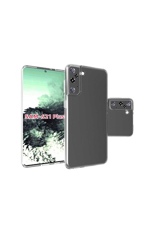 Galaxy S21 Plus Kılıf Şeffaf Ince Ve Esnek Süper Silikon Kılıf Renksiz