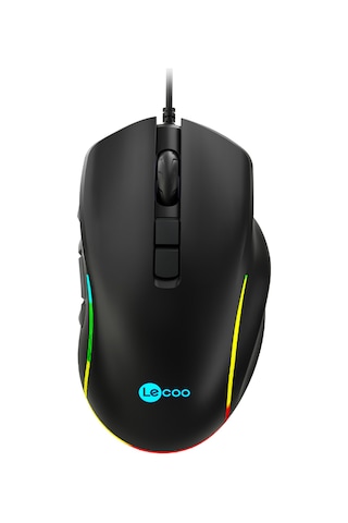 Lecoo MS140 Kablolu 6400DPI 10 Makro Tuşlu RGB LED Gaming Optik Mouse